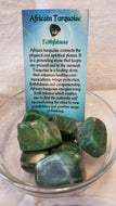 African Turquoise Tumbled Stones