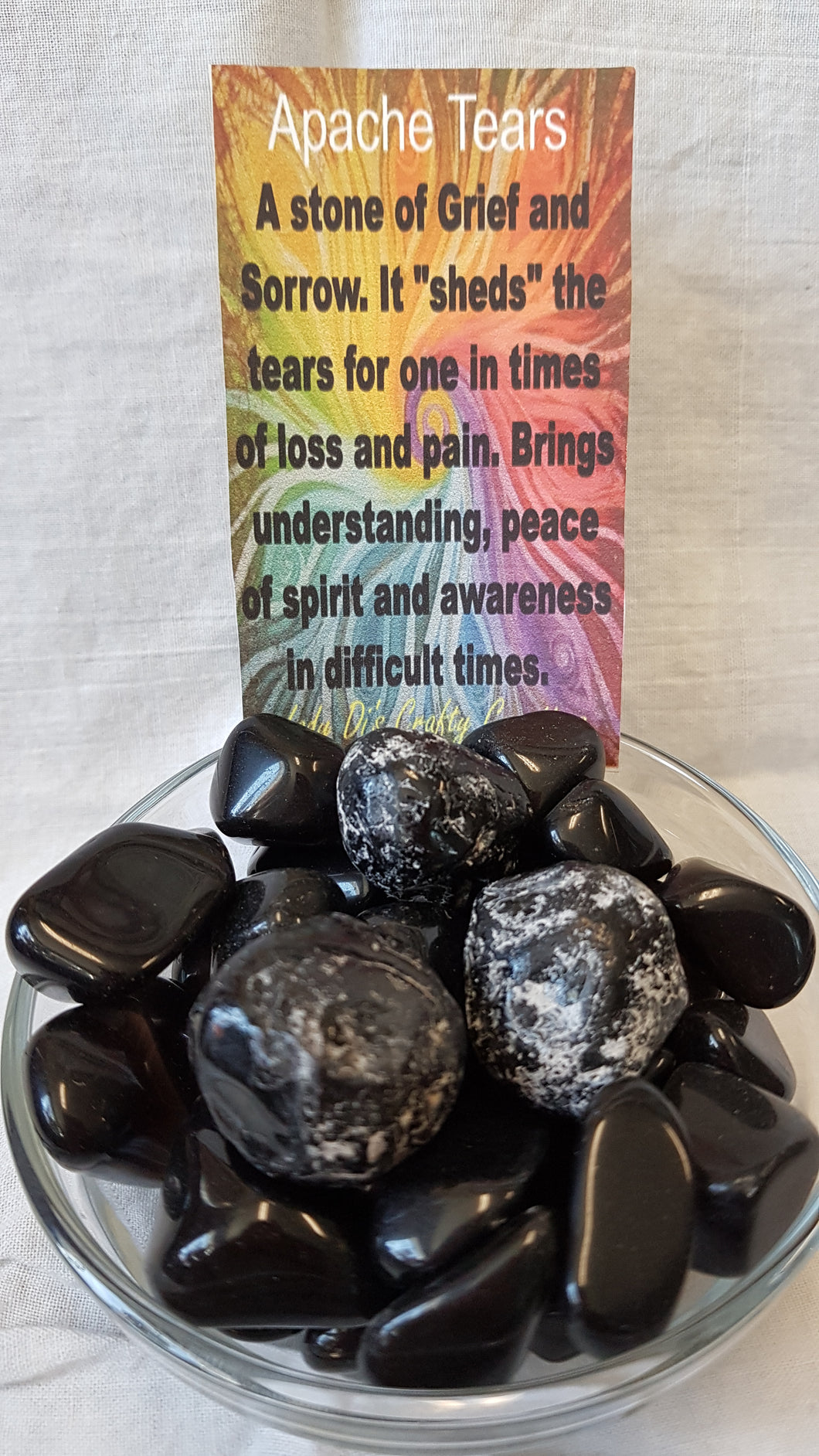 Apache Tears Tumbled Stones