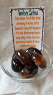Amber Zebra Tumbled Stone
