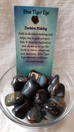 Blue Tiger Eye Tumbled Stones