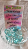 Blue Obsidian Tumbled Stones