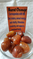 Burnt Orange Tumbled Stones