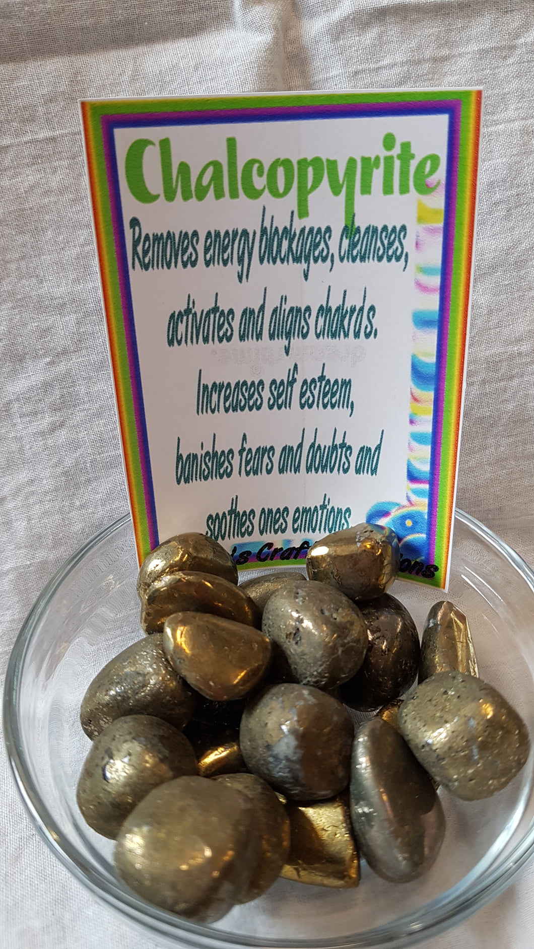 Chalcopyrite Tumbled Stones