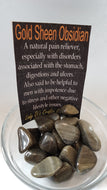 Gold Sheen Obsidian Tumbled Stones