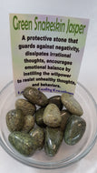 Green Snakeskin Jasper Tumbled Stones