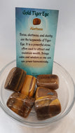 Gold Tiger Eye Tumbled Stones