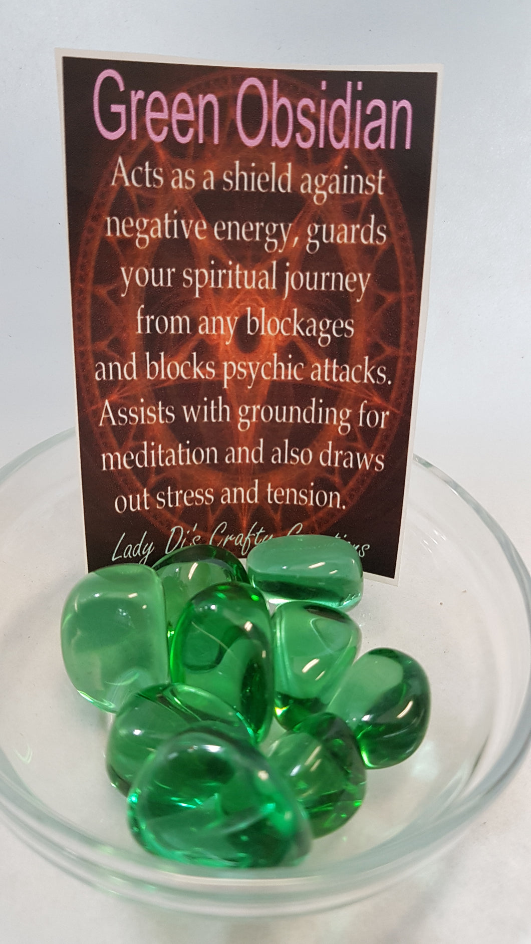 Green Obsidian Tumbled Stones