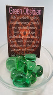 Green Obsidian Tumbled Stones