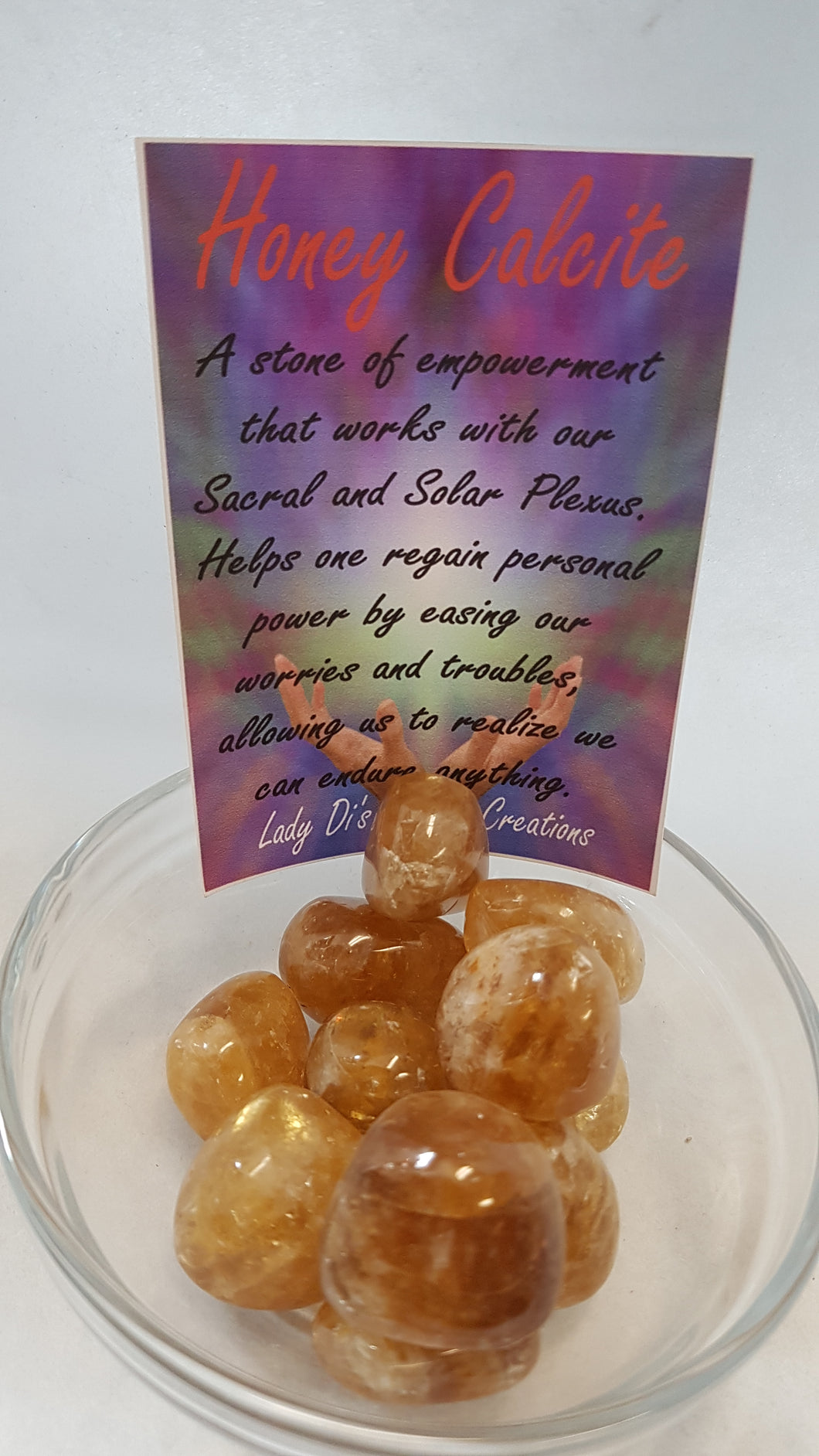 Honey Calcite Tumbled Stones