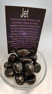 Jet Tumbled Stones