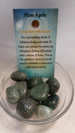 Moss Agate Tumbled Stones
