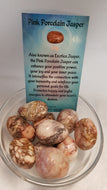 Pink Porcelain Jasper Tumbled Stones