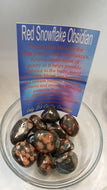 Red Snowflake Obsidian Tumbled Stones