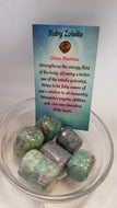 Ruby Zoisite Tumbled Stones