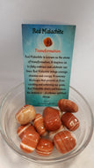 Red Malachite Tumbled Stones