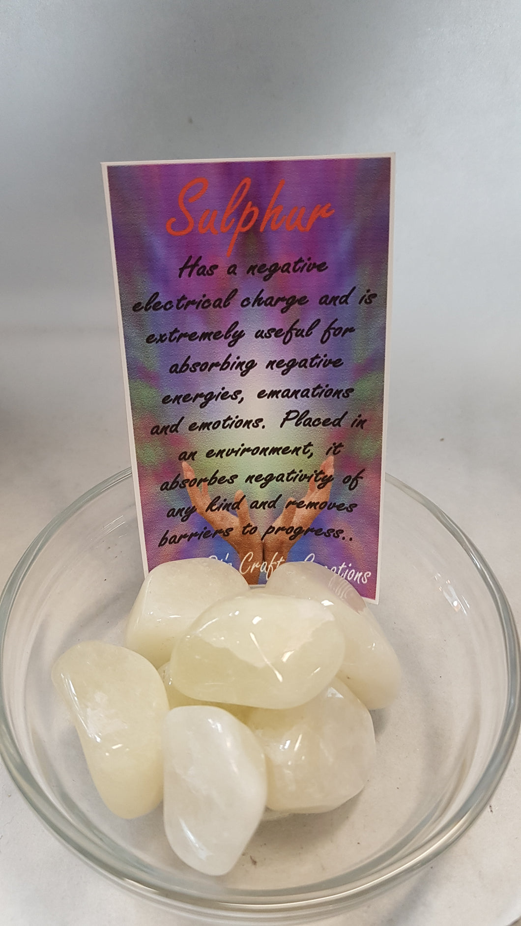 Sulphur Tumbled Stones