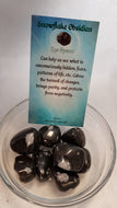 Snowflake Obsidian Tumbled Stones