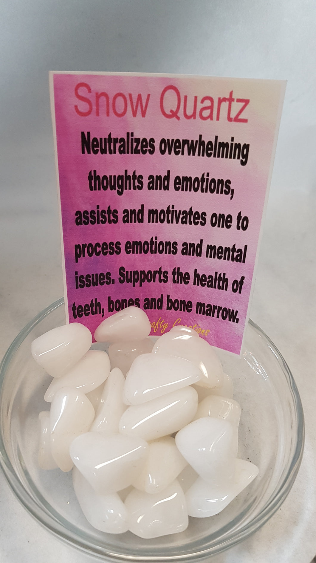 Snow Quartz Tumbled Stones