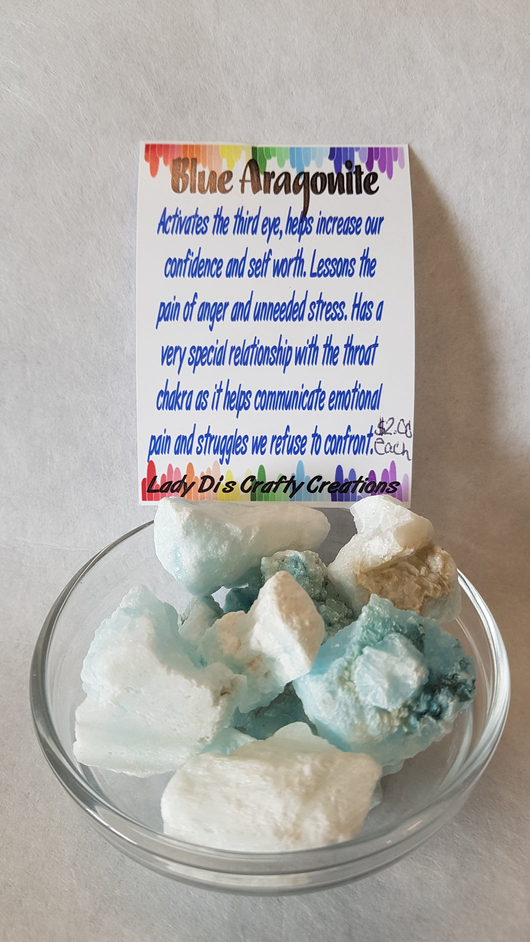 Blue Aragonite Rough Stones