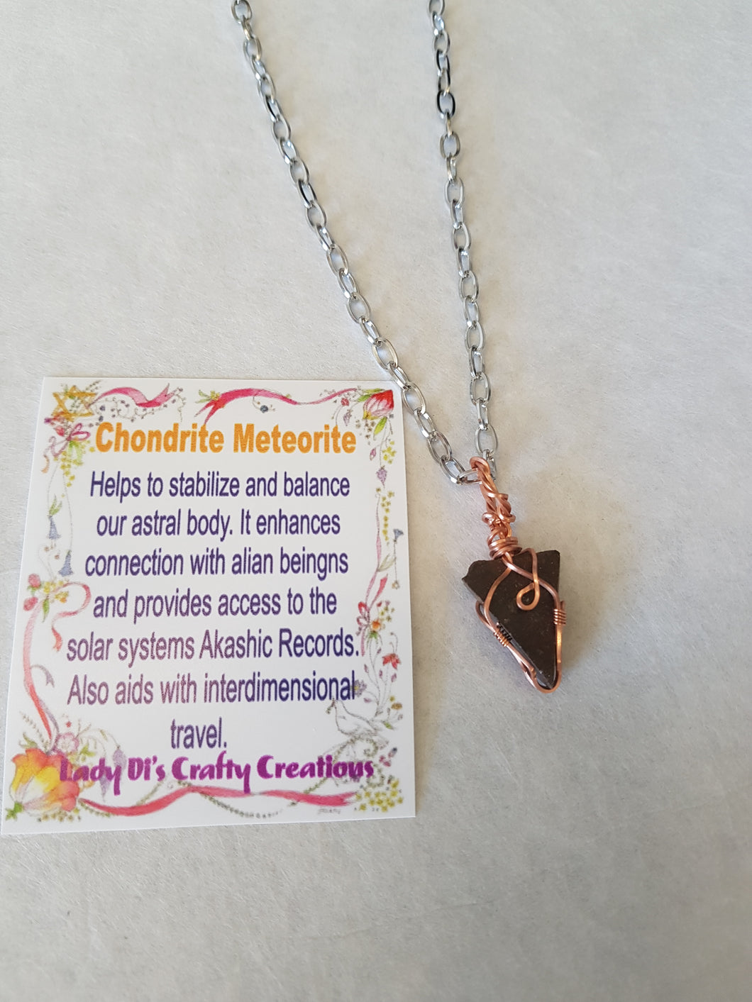Chondrite Meteorite Necklace