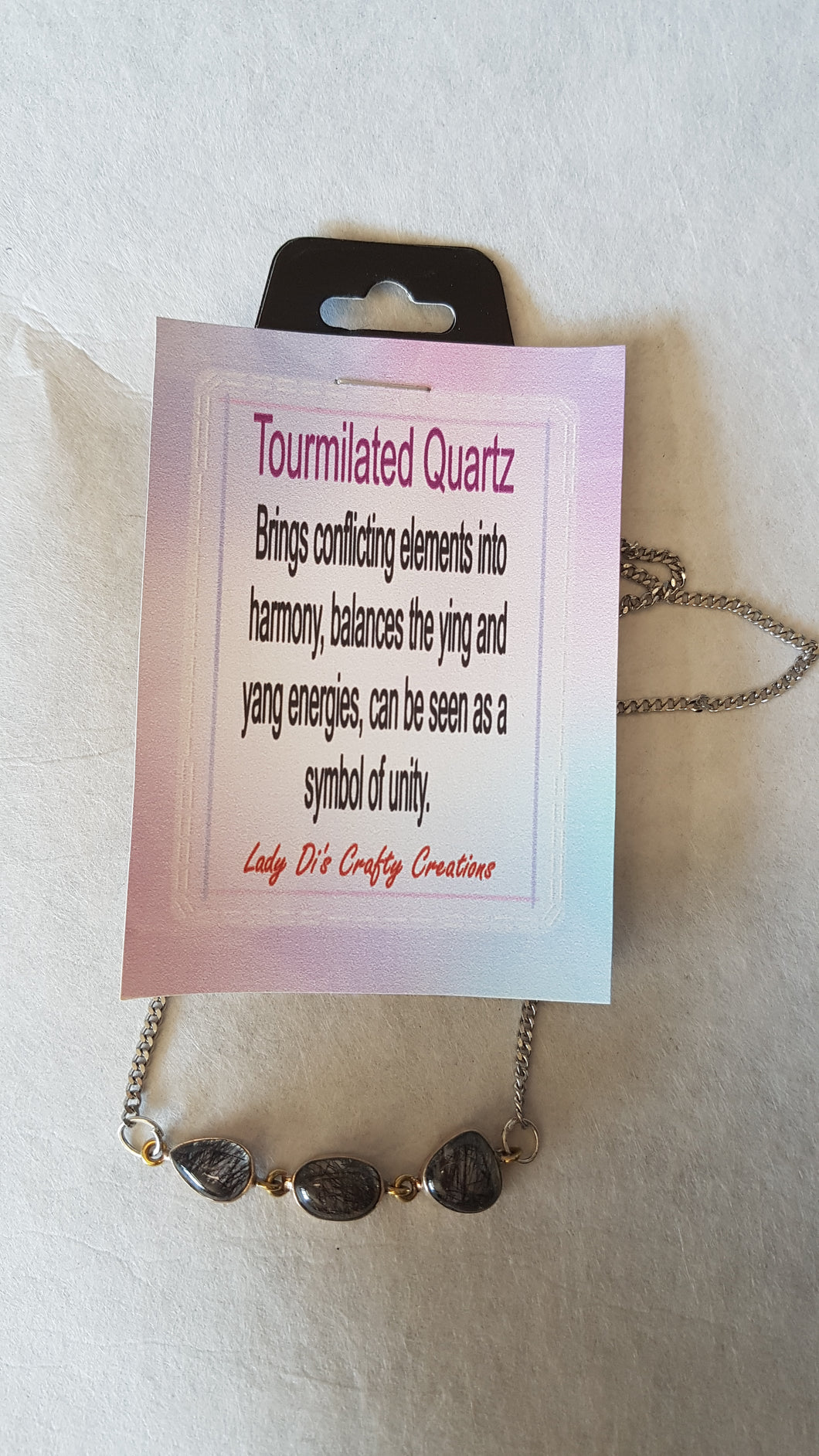 Tourmalinated Quartz Necklace