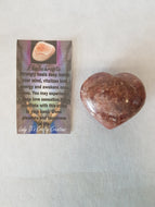 Rhodochrosite Heart