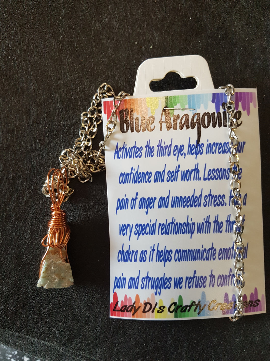 Blue Aragonite Necklace